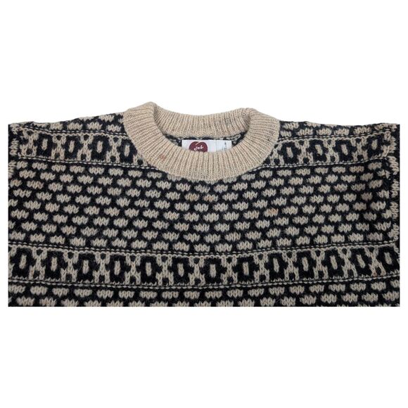 Vintage 90s Scandinavian Sweater J'ma Plum 100% Wool Mens Size M USA Made - Picture 4 of 10